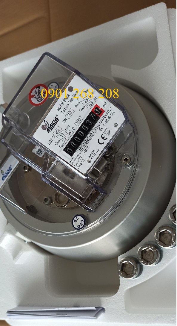 đồng hồ lưu lượng gas elgas EQZ